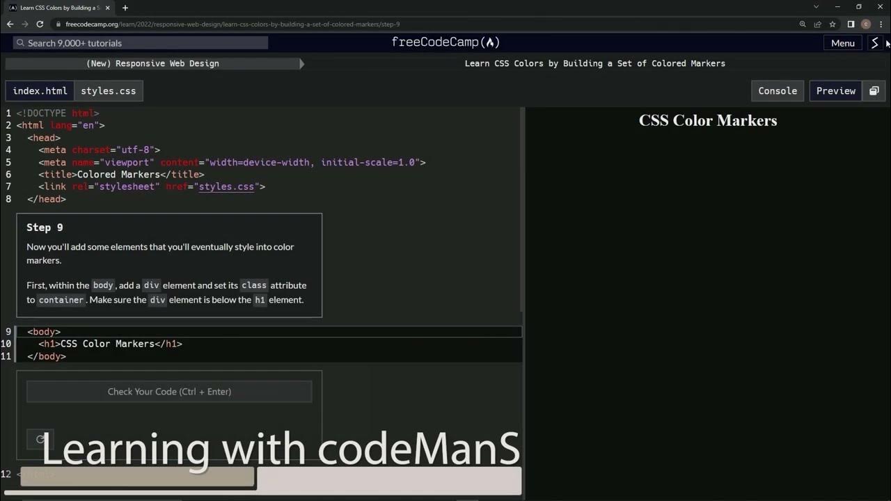 Learn CSS Colors by Building a Set of Colored Markers - Step 9 - YouTube