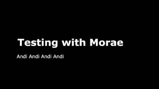 testing with morae