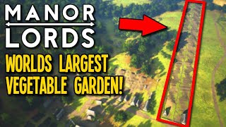 I Built the Worlds LARGEST Burgage Carrot Plot in Manor Lords! screenshot 4