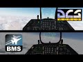 Dcs world and falcon bms  bvr engagement  2x f16cs vs 4x su30s