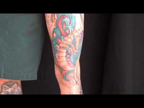 Dragon Koi Fish Tattoo Leg Sleeve How To by Jason Dunn ...