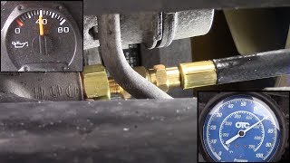 Trailblazer oil pressure test WITHOUT the J-42907 (Oil pressure gauge lies VIDEO 2)