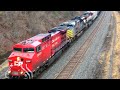 CP KCS and BC Rail Oil Train Meets BNSF Oil Train