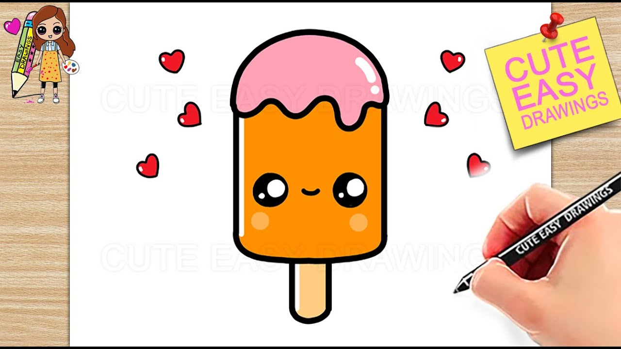 How to Draw Cute Ice Cream Easy Step by Step - YouTube