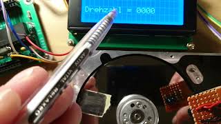 PIC18F45K22 - DRV11873 BLDC Motor Treiber 3 Phasen mit dem Harddisk-Motor Maxtor Model 4D060H3