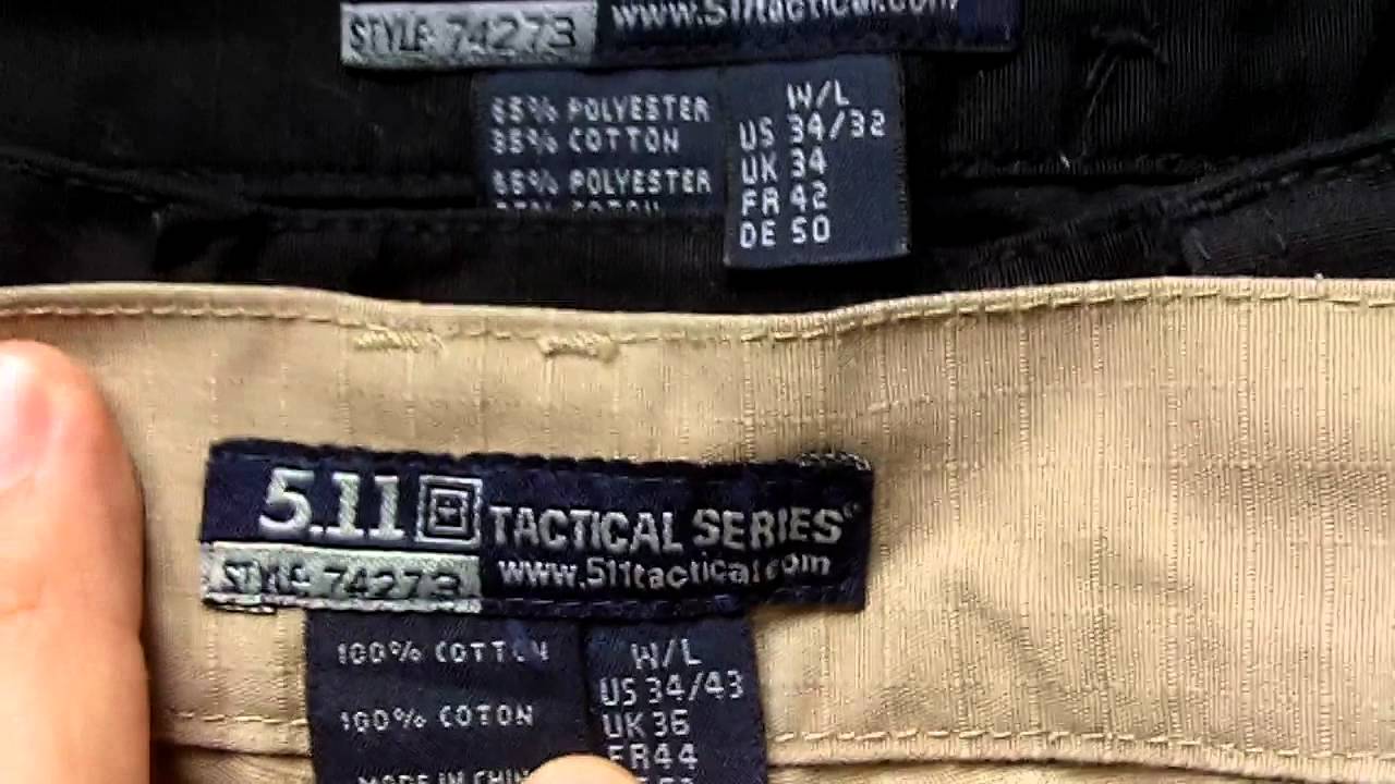 Mindset: Detecting counterfeit products (5.11 pants) - YouTube