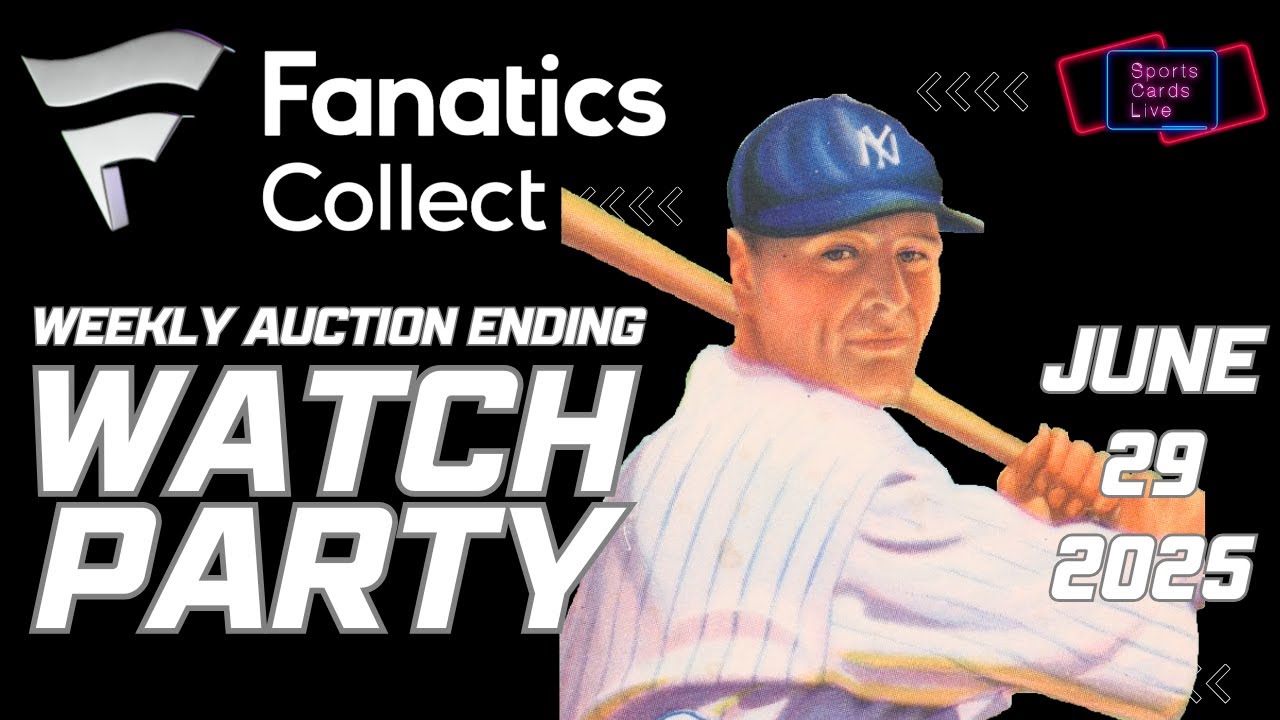 Fanatics Collect Weekly Sports Card Auction (#180) Ending Live Coverage & Analysis
