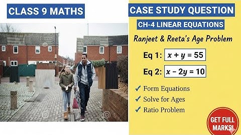 Linear Equations in Two Variables Class 9 | Case Study Question Practice | Chapter 4 Maths