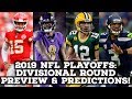 2019 NFL Playoffs Preview &amp; Prediction: DIVISIONAL ROUND!