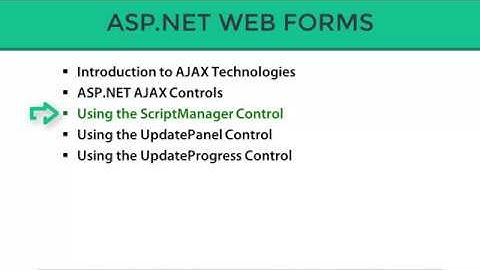 Using the AJAX ScriptManager Control in ASP.Net (Part-29)