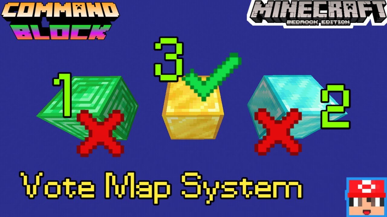 H th ng vote map command block mcpe be 1 14 youtube