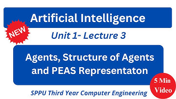 sppu ai unit 1 | Agents and PEAS Representation