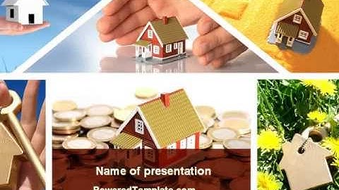 Private Houses PowerPoint Template by PoweredTemplate.com
