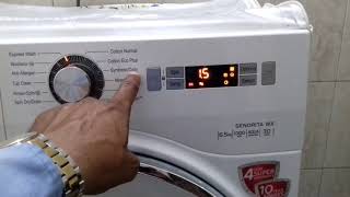 How to use ifb fully automatic front load washing machine Senorita WX 6.5 kg 1000rpm full demo