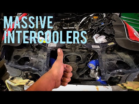 How to TWIN TURBO Swap a 300zx. PT3. Intercoolers, piping and wiring