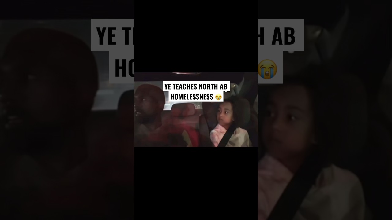 The silence was the loudest noice in that car 😭 #kanyewest #northwest #ye