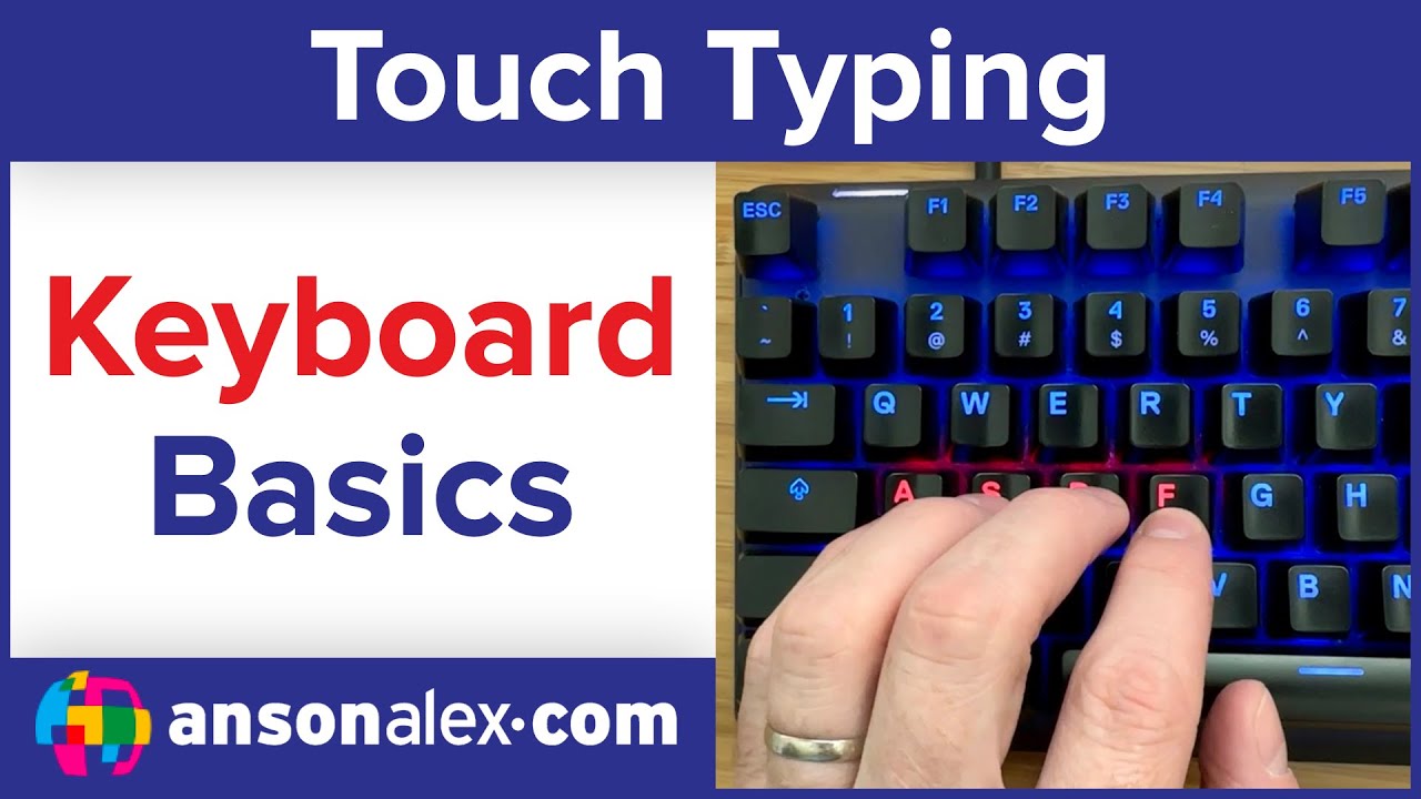 English Typing Finger Position Chart