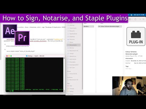 How to Sign, Notarise, and Staple Plugins