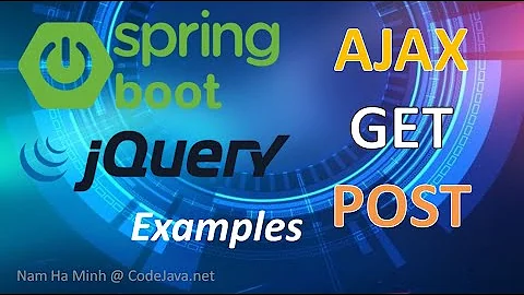 Spring Boot AJAX Get and Post Examples with jQuery