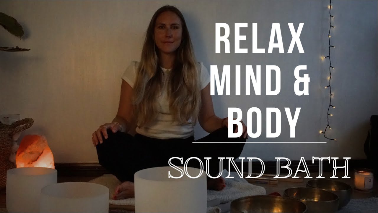 Crystal and Tibetan singing bowls Sound Bath - Meditation to relax Mind ...