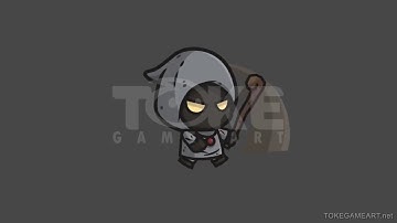 Black Wizard - 2D Character Sprite