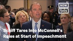 Rep. Adam Schiff Tore Into McConnell's Rules at Start of Senate Impeachment Trial  | NowThis