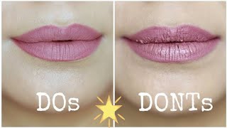 Liquid Lipstick mistakes to avoid -2022 ] Do's and Don'ts ]