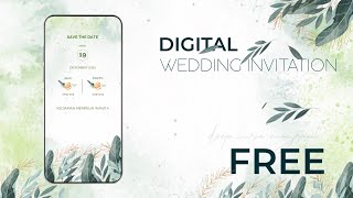 Template Undangan Pernikahan Digital Gratis / Wedding Invitation Free | Powerpoint 2021