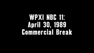 WPXI NBC 11: April 30, 1989 Commercial Break