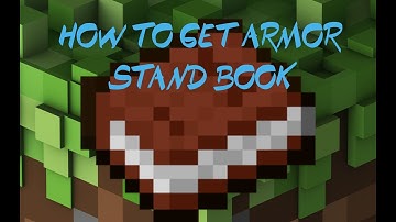 How to get the armor stand book 1.16.3