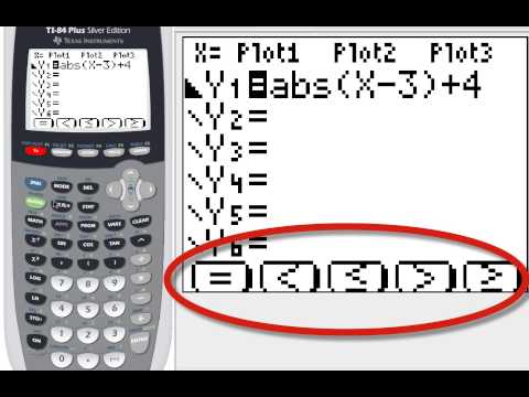 How to Graph Absolute Value Equations and Inequalities on the TI 84