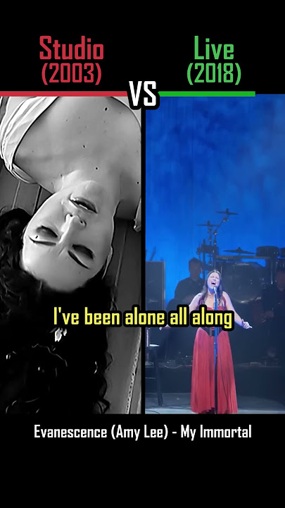 STUDIO vs LIVE: Evanescence - My Immortal - #shorts #versus #music