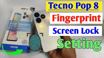 Tecno pop 8 fingerprint screen lock/Tecno pop 8 fingerprint kaise lagaen/fingerprint sensor setting