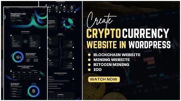 How to Create Cryptocurrency II Blockchain Website in WordPress Free II  Using a Theme of Elementor