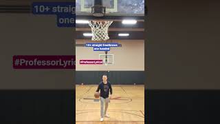 10+ one handed freethrows, no rebounder, no prep, just turn and shoot! #professorlyrical