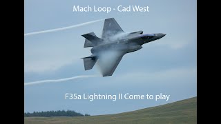 Mach Loop - A pair of US F35a Lightning II Come to Play 4k by Darrell Towler 2,368 views 1 year ago 3 minutes, 40 seconds