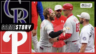 Harper, Thomson ejected - Phillies 5 game winning streak snapped | Phillies Postgame Live
