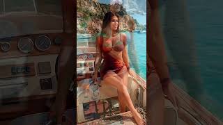 Boho Gradient Cut Out Ruched Tummy Control Full Coverage 3 Pieces Swimsuits For Woman Summer Vacatio