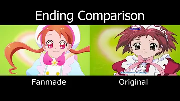 KiraKira☆Pretty Cure A La Mode vs. Tokyo Mew Mew - Ending Comparison