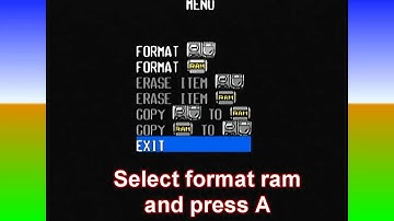 How to format Sega CD ram on Xbox original