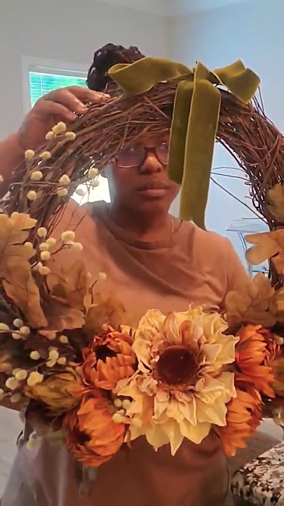 DIY Wreath!  #home #fall #homedecor #shopping #wreathmaking #momlife  #diy #shorts #reels #viral