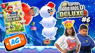 Mucha NIEVE! en Super Mario Bros U Deluxe en Español para Nintendo Switch Capitulo #6