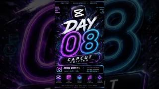 Day8: Viral Beat Sync Mirror Effect in CapCut | CapCut Editing Tutorial #videoediting #neondriftedit