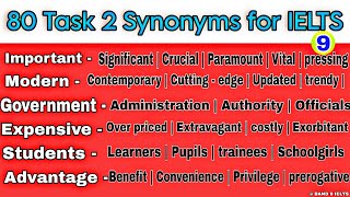 80+ Synonyms for task 2 in Ielts Writing! Most Commonly Used synonyms in IELTS, TOEFL,PTE& DUOLINGO