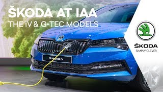 ŠKODA AT IAA FRANKFURT MOTORSHOW 2019: The iV and G-TEC Models