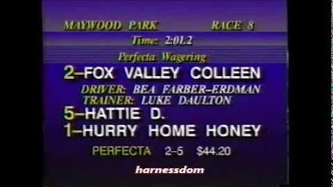 1990 Maywood Park FOX VALLEY COLLEEN Bea Farber-Er...
