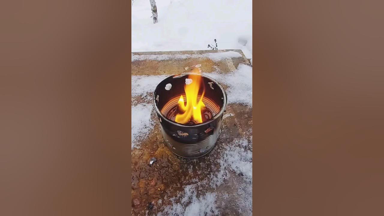 Окопная свеча печь своими руками - YouTube