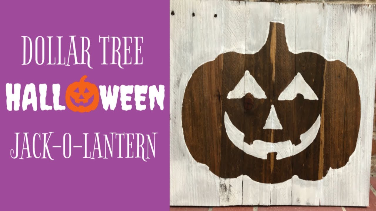 EASY DOLLAR TREE HALLOWEEN DIY JACKOLANTERN 🎃 YouTube