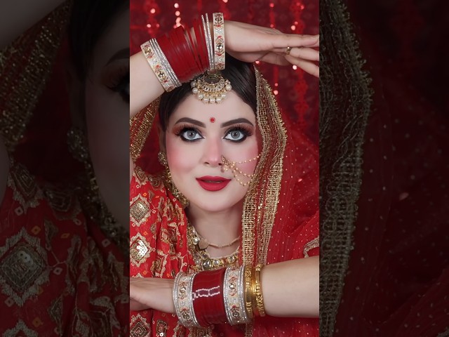 Kaisi lagi Indian Bride ? ♥️ #daizyaizy #contentcreator #makeup class=