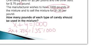 #4.1 - 3.2.2 - Mixture Ex. 1 - Algebra 2